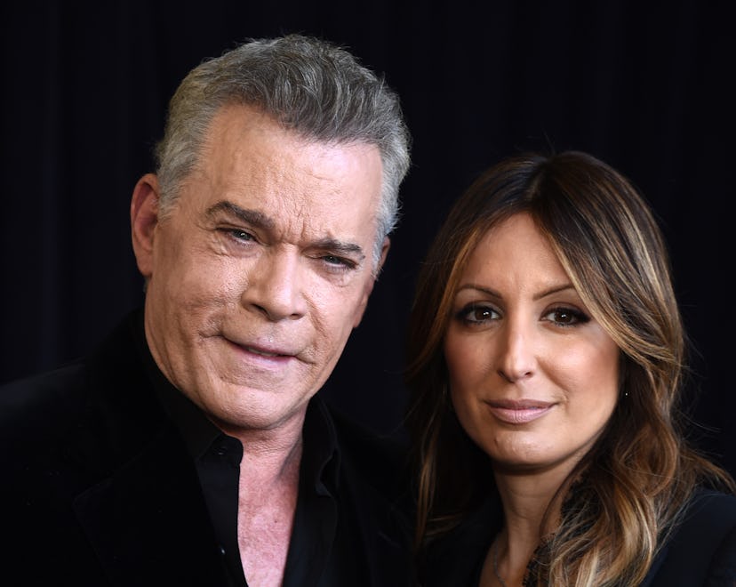 SANTA MONICA, CALIFORNIA - FEBRUARY 08: Actor Ray Liotta (L) and Jacy Nittolo attend the 2020 Film I...