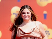 SANTA MONICA, CALIFORNIA - JUNE 05: Megan Stalter attends the 2022 MTV Movie & TV Awards at Barker H...