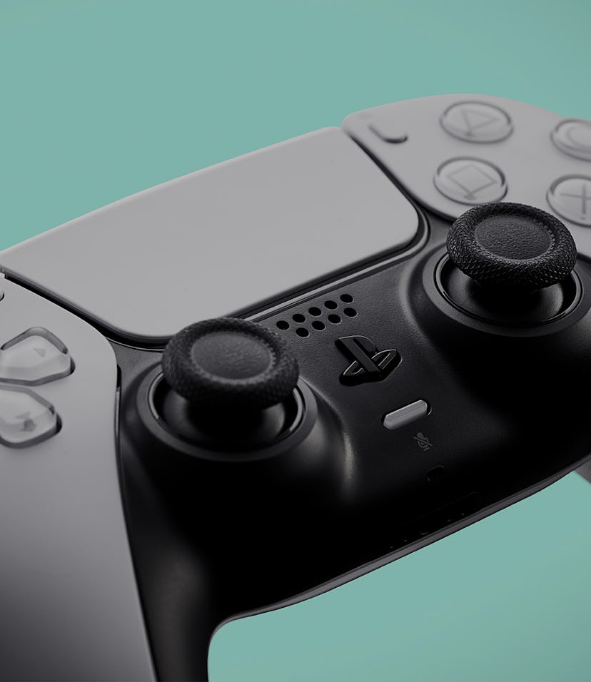A Sony PlayStation 5 DualSense controller, taken on October 29, 2020. (Photo by Olly Curtis/Future P...