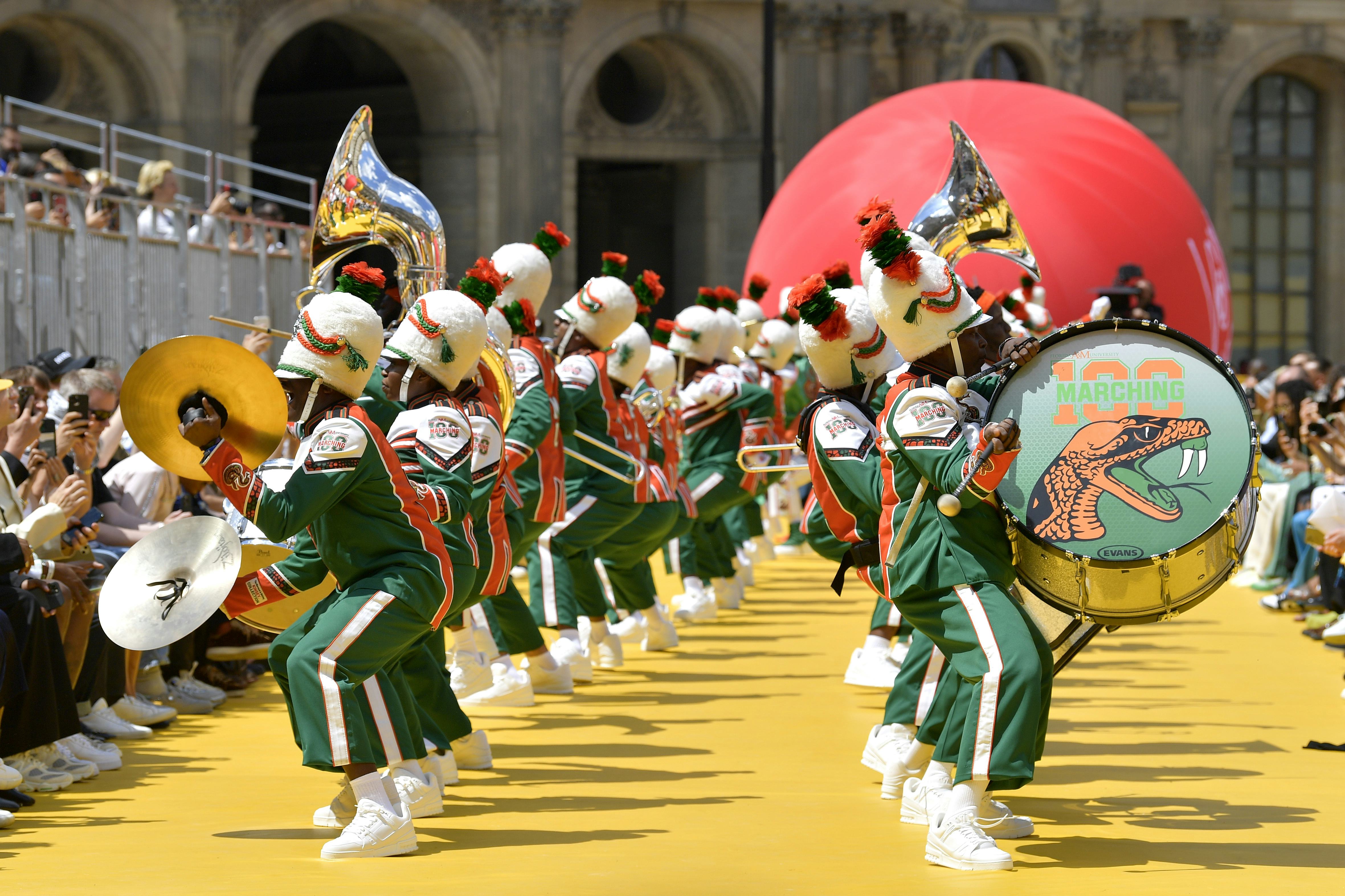 FAMU's Marching 100 Performed At Louis Vuitton Men's Spring