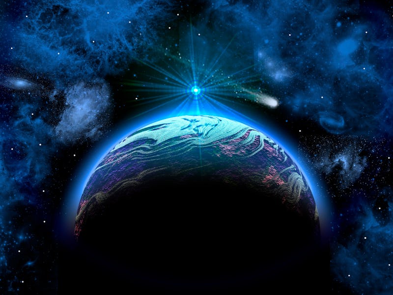 Blue Earth Like Planet
