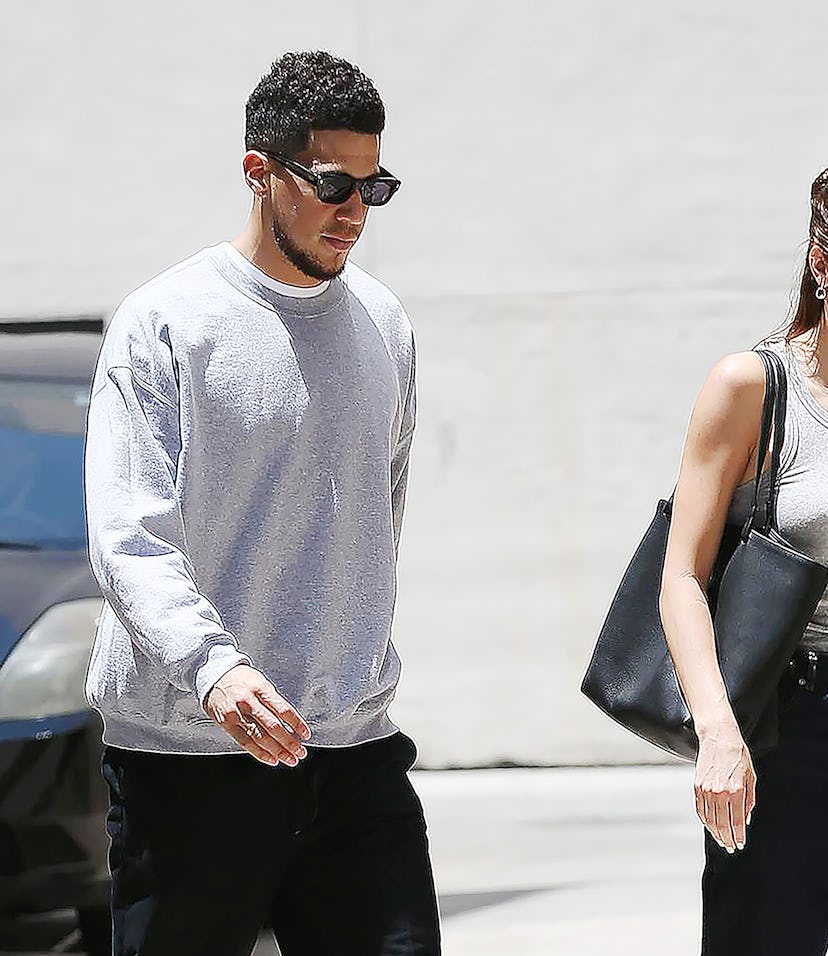 LOS ANGELES CA - MAY 24: Kendall Jenner and Devin Booker are seen out and about May 24, 2022 in Los...