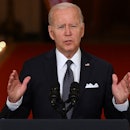 US President Joe Biden speaks about the recent mass shootings and urges Congress to pass laws to com...