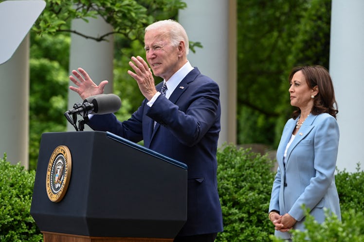 Joe Biden and Kamala Harris made statements on SCOTUS overturning Roe v. Wade.