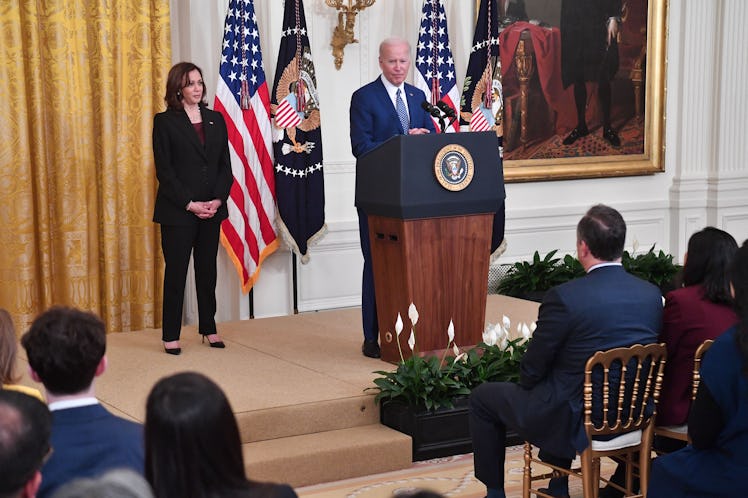 Joe Biden and Kamala Harris made statements on SCOTUS overturning Roe v. Wade.