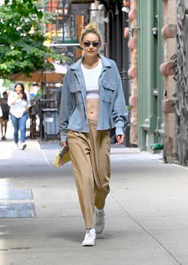 NEW YORK, NY - JUNE 20:  Model Gigi Hadid is seen on June 20, 2022 in New York City.  (Photo by Raym...