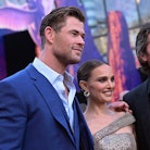 Chris Hemsworth and Natalie Portman attended school pickups together, and she said it was a hoot to ...