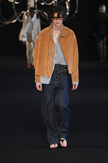 PARIS, FRANCE - JUNE 22: A model walks the runway during the Rhude Ready to Wear Spring/Summer 2023 ...