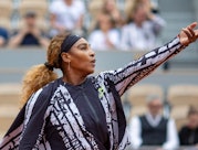 PARIS, FRANCE May 27.  Serena Williams of the United States in action against Vitalia Diatchenko of ...