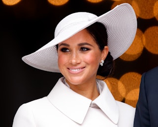 Meghan Markle, an advocate for reproductive rights, attends a National Service of Thanksgiving to ce...