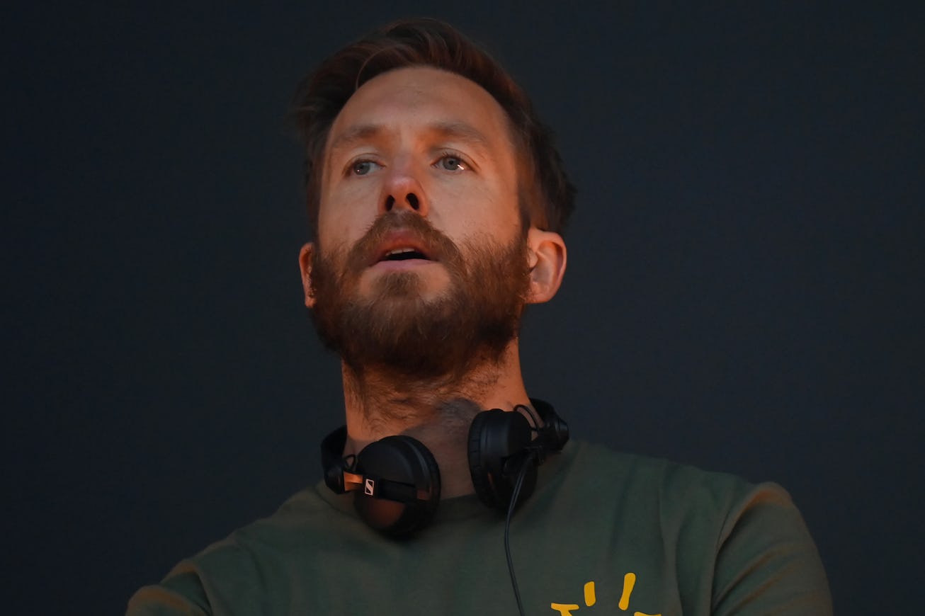 COVENTRY, ENGLAND - MAY 28: Calvin Harris performs on stage during Radio 1's Big Weekend 2022 at Wa...