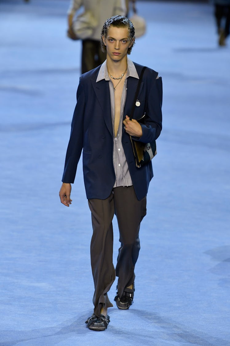 A model walks the runway during the Fendi Ready to Wear Spring/Summer 2023 fashion show 