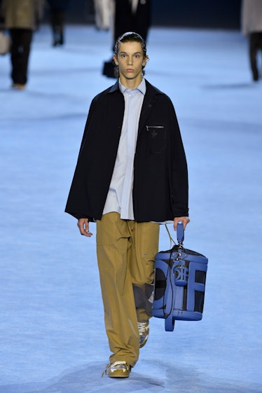 MILAN, ITALY - JUNE 18: A model walks the runway during the Fendi Ready to Wear Spring/Summer 2023 f...