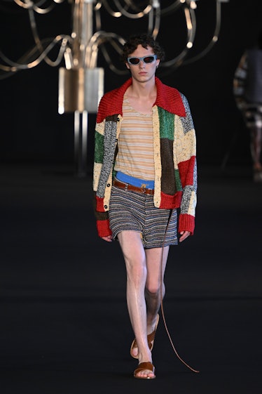 PARIS, FRANCE - JUNE 22: A model walks the runway during the Rhude Ready to Wear Spring/Summer 2023 ...