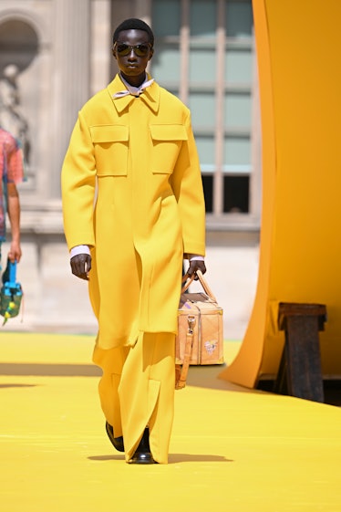 A model walks the runway during the Vuitton Ready to Wear Spring/Summer 2023 fashion show