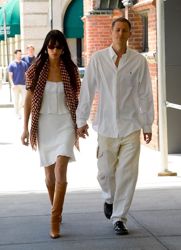 Bella Hadid and Her Boyfriend, Marc Kalman, Match in Summer Whites