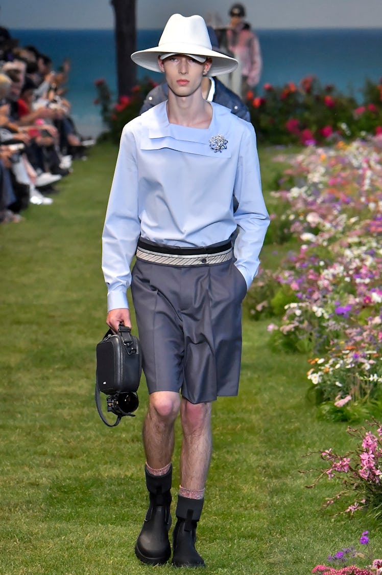 A model walks the runway during the Dior Homme Ready to Wear Spring/Summer 2023 show 