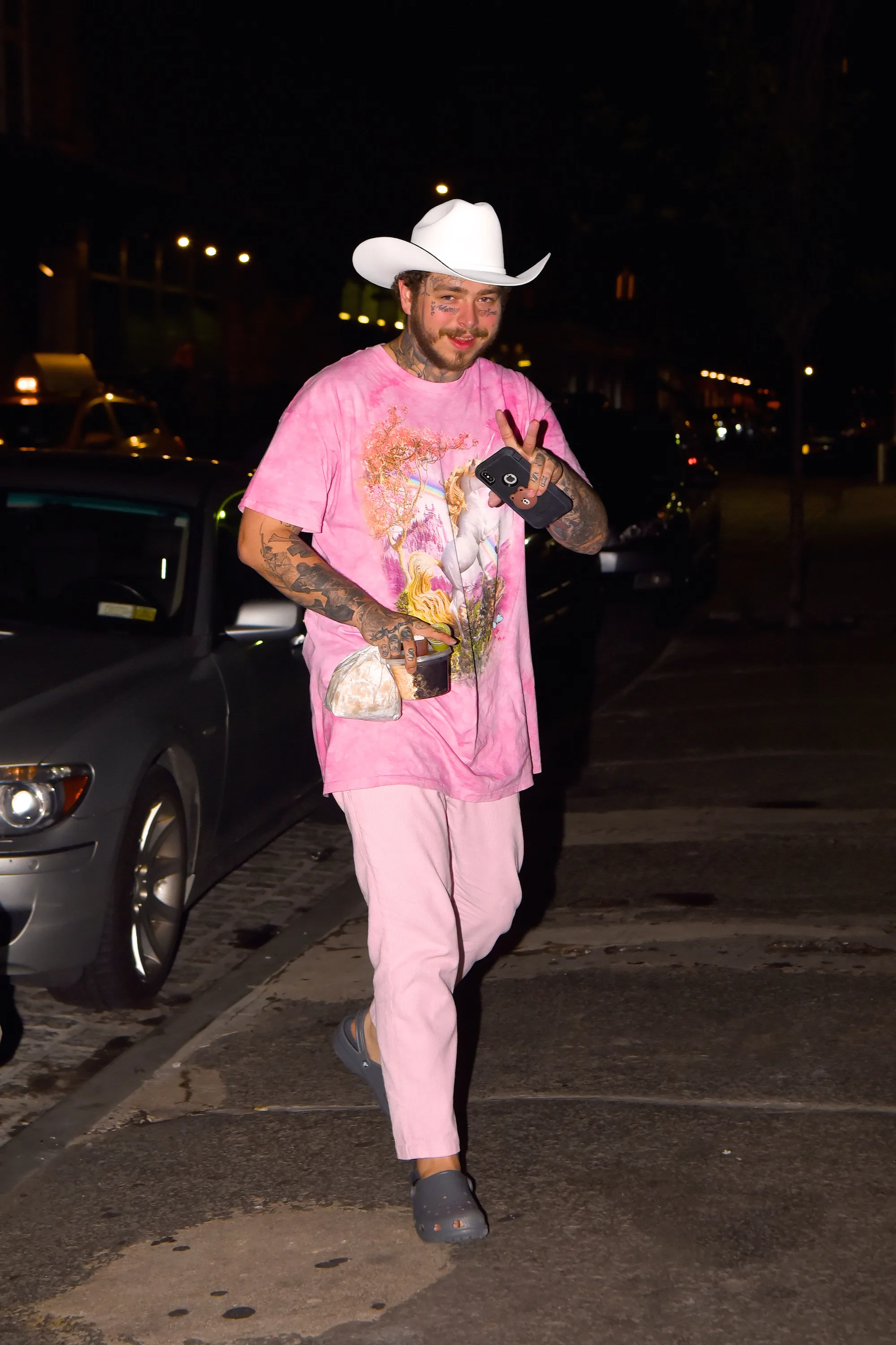 post malone pink dress song postmalone called his shot back in 2015 Yesterday, he turned 30. : @adamdegross Via: Post Malone
