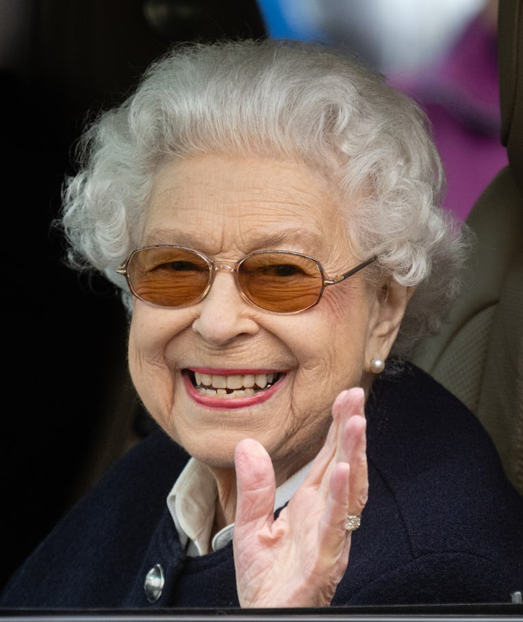 WINDSOR, ENGLAND - MAY 13: Queen Elizabeth II attends The Royal Windsor Horse Show at Home Park on M...