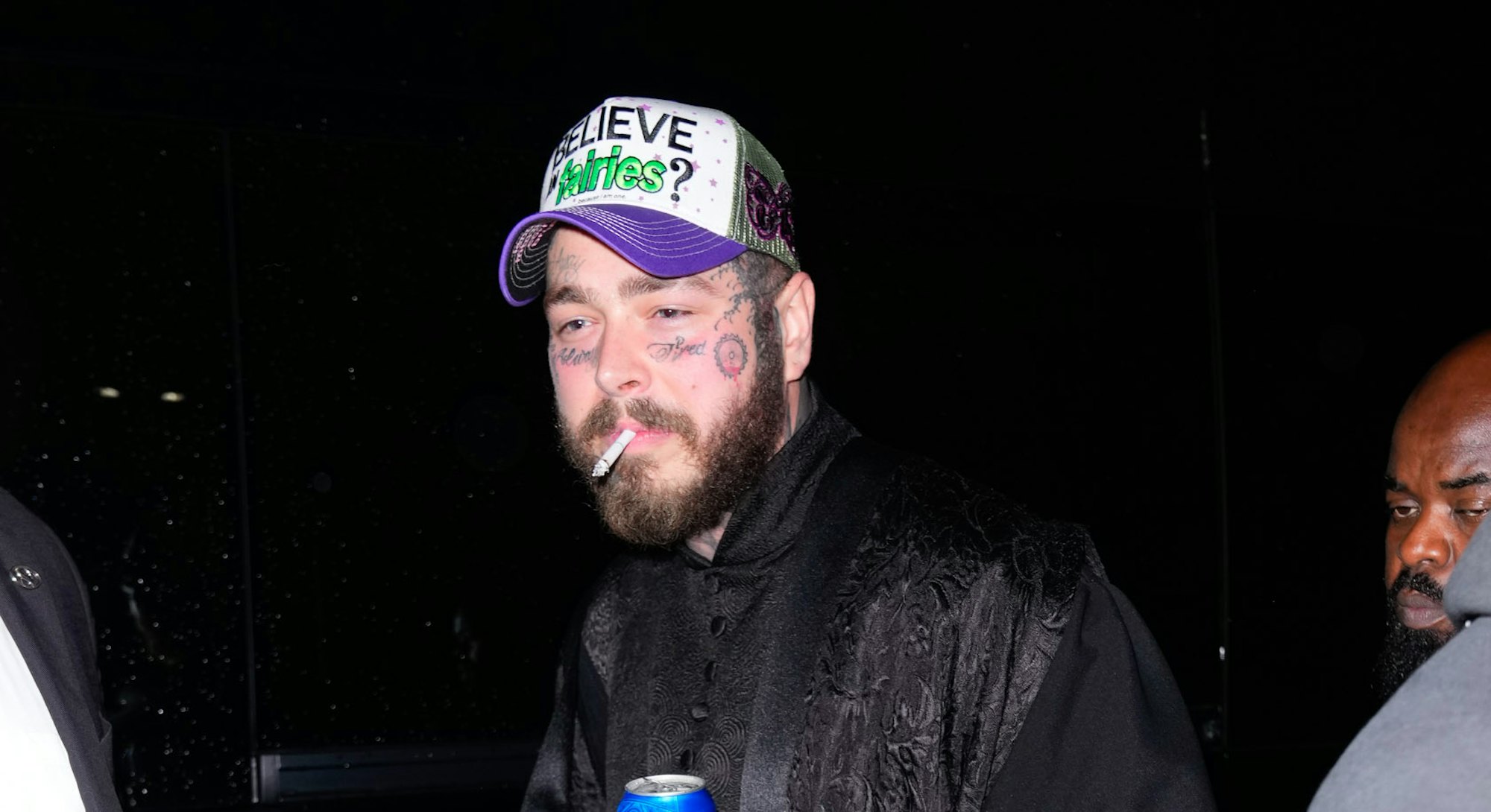 NEW YORK, NEW YORK - MAY 15: Post Malone arrives at SNL Afterparty at L'Avenue on May 15, 2022 in Ne...