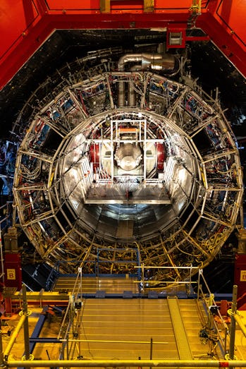 MEYRIN, SWITZERLAND - SEPTEMBER 14: The ALICE Experiment is seen during the Open Days at the CERN pa...