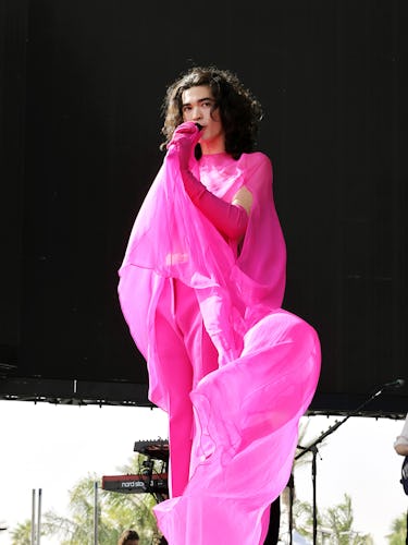 Conan Gray performs onstage at the Coachella Stage