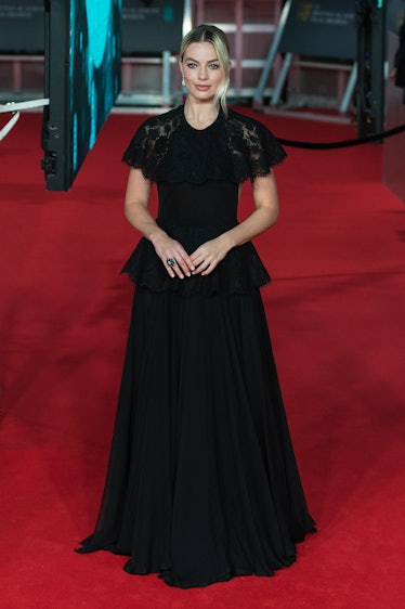 Margot Robbie attends the EE British Academy Film Awards