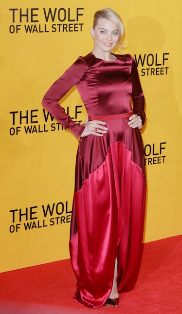 Margot Robbie attends the premiere of "The Wolf Of Wall Street" 