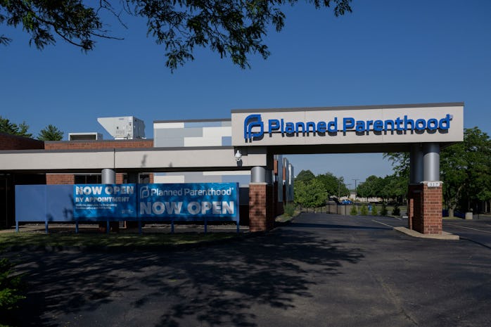 This photo shows an exterior view of the Planned Parenthood - Fairview Heights Health Center in Fair...