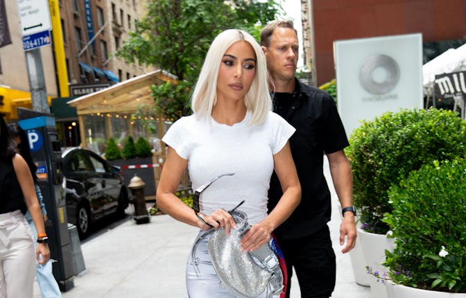 NEW YORK, NEW YORK - JUNE 21: Kim Kardashian is seen on June 21, 2022 in New York City. (Photo by Go...