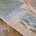 This photo illustration shows a package of Plan B contraceptive.