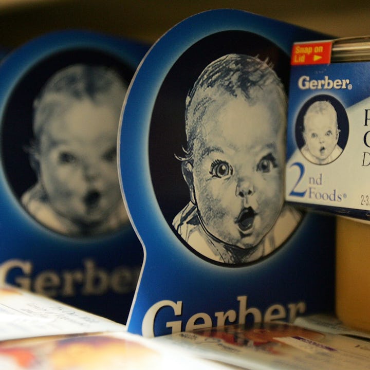 Gerber Baby Food. Ann Turner Cook, who posed for the iconic baby food logo as a 5-month-old in 1928,...