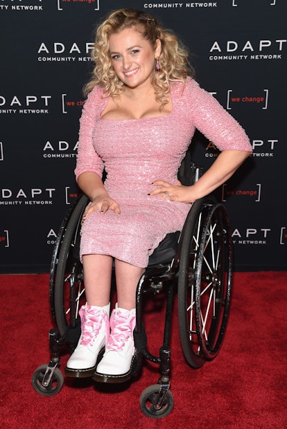 The winner of the event, actress Ali Stroker attends the 2022 ADAPT Leadership Awards Gala at Cipriani 42nd St...