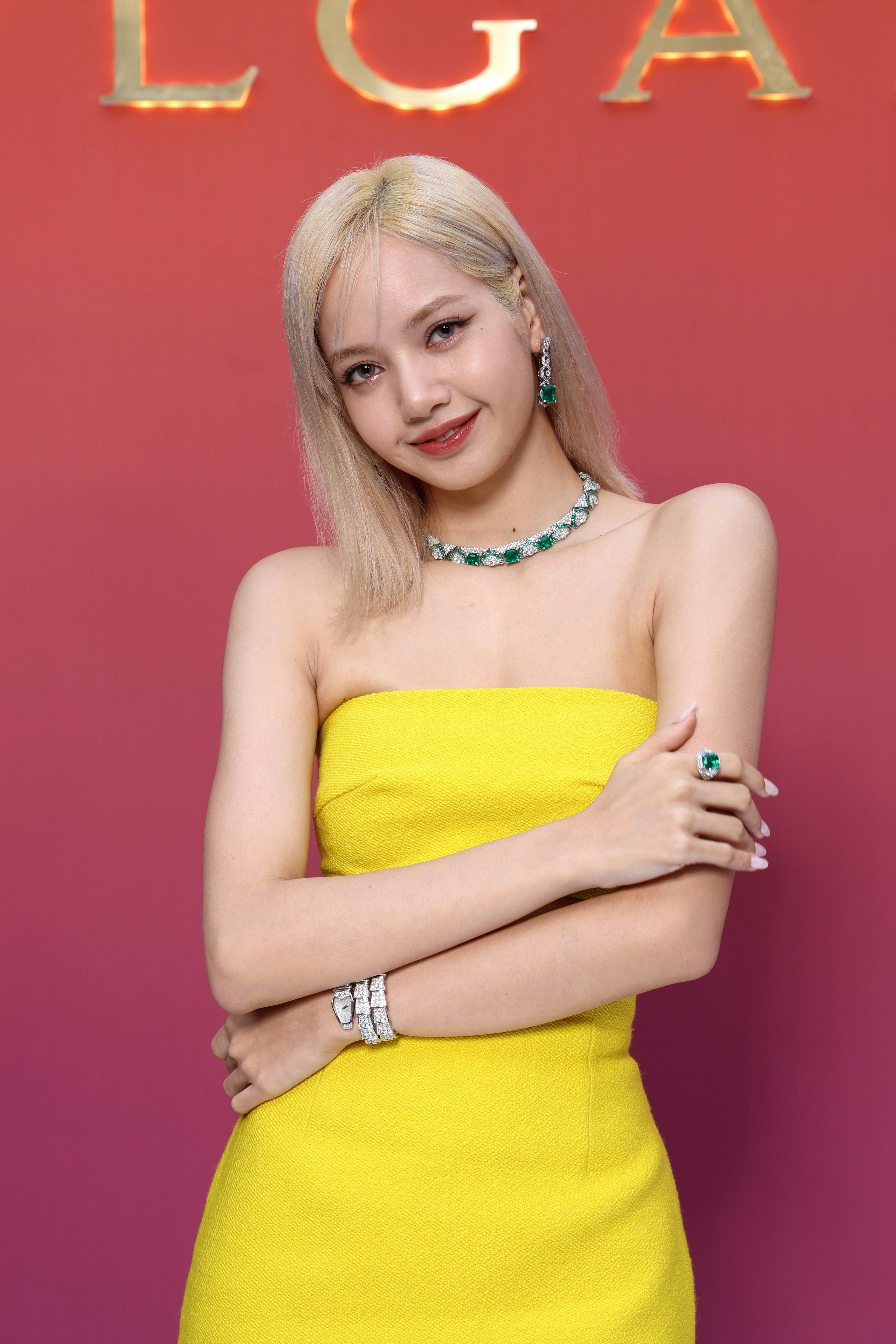 PARIS, FRANCE - JUNE 06: Lisa aka Lalisa Manoban attends the BVLGARI EDEN THE GARDEN OF WONDERS on J...