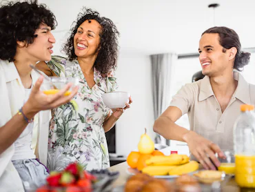 Asking trivia questions for teens during mealtime is a great for both bonding and keeping kids' mind...