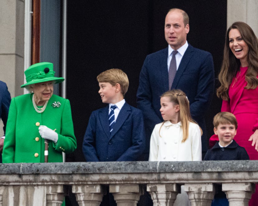 Queen Elizabeth was celebrated by her family.