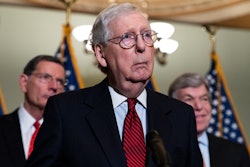 UNITED STATES - MAY 24: Senate Minority Leader Mitch McConnell, R-Ky., conducts a news conference af...