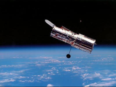 Vue du téléescope spatial Hubble, en février 2002. (Photo by NASA/API/Gamma-Rapho via Getty Images)