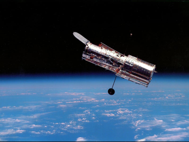 Vue du téléescope spatial Hubble, en février 2002. (Photo by NASA/API/Gamma-Rapho via Getty Images)