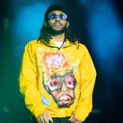 SAN BERNARDINO, CALIFORNIA - DECEMBER 11: Rapper Amine performs onstage during day 2 of Rolling Loud...