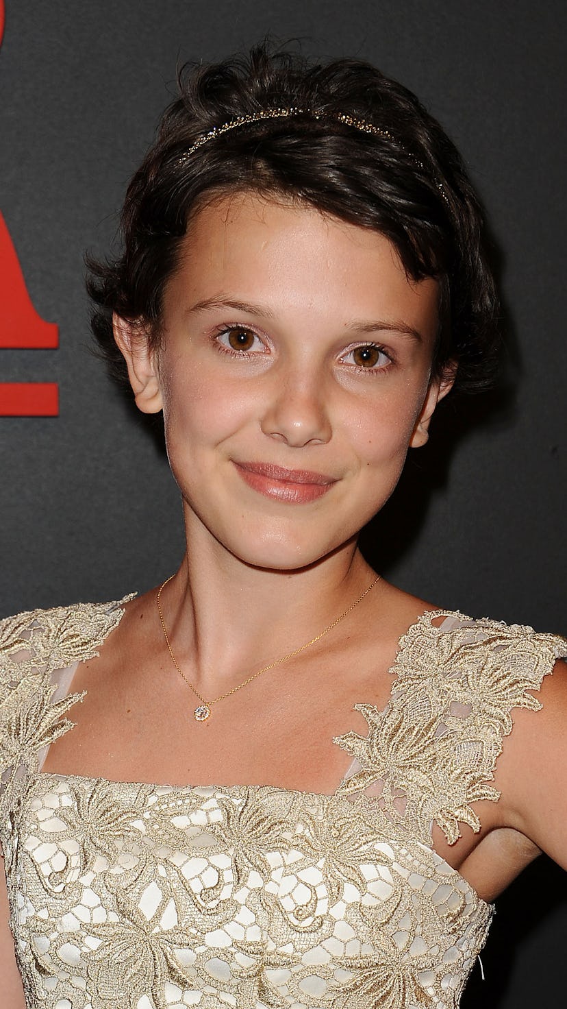 Millie Bobby Brown who plays Eleven/Jane in 'Stranger Things' at the Season 1 premiere in 2016.