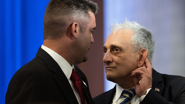 NEW YORK, NY - JUNE 22: Carl Paladino (R), former New York gubernatorial candidate and honorary New ...