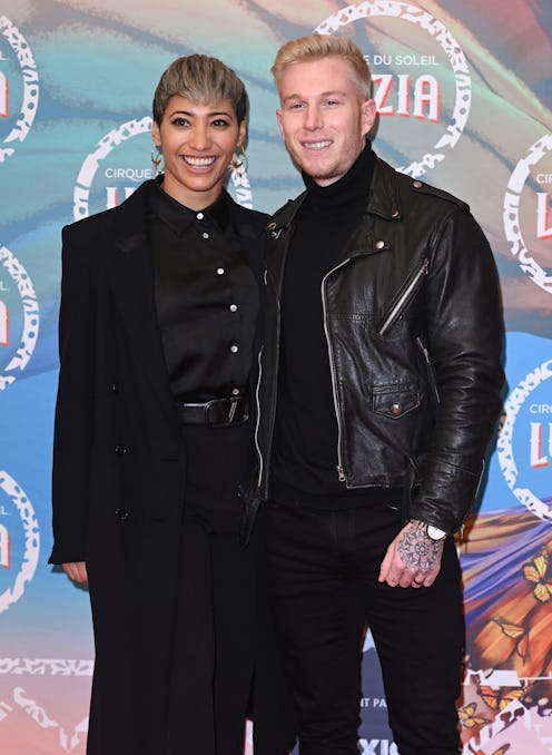 Karen Hauer and Jordan Wyn-Jones attend Cirque du Soleil's "LUZIA" premiere