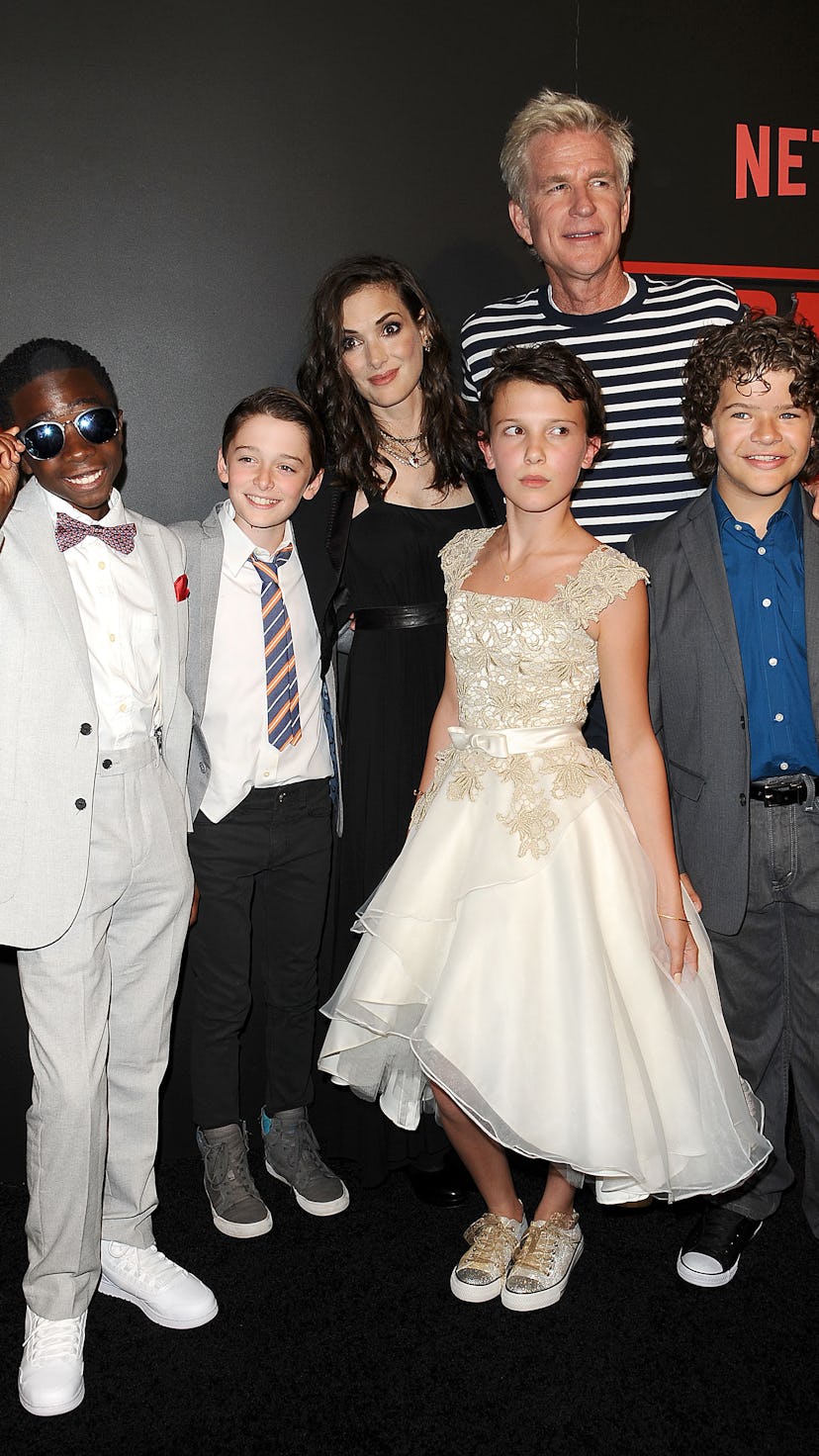 The cast of 'Stranger Things' at the Season 1 premiere in 2016.