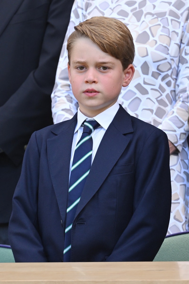 LONDON, ENGLAND - JULY 10: Prince George of Cambridge attends The Wimbledon Men's Singles Final at t...