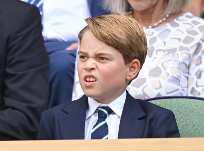 These photos of Prince George's first Wimbledon are a 2022 mood.