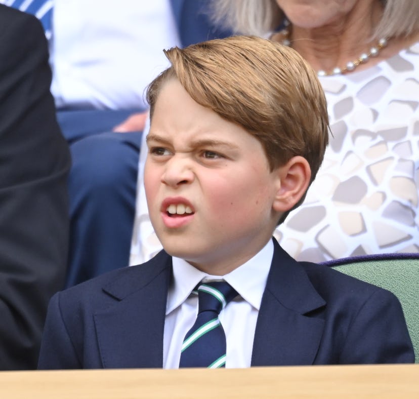 These photos of Prince George's first Wimbledon are a 2022 mood.