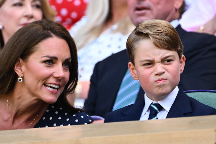 These photos of Prince George's first Wimbledon are a 2022 mood.
