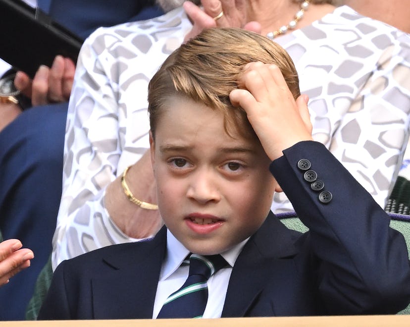 Prince George attended Wimbledon on July 10, 2022.