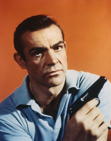 Scottish actor Sean Connery on the set of Dr. No, directed by Terence Young. (Photo by Sunset Boulev...